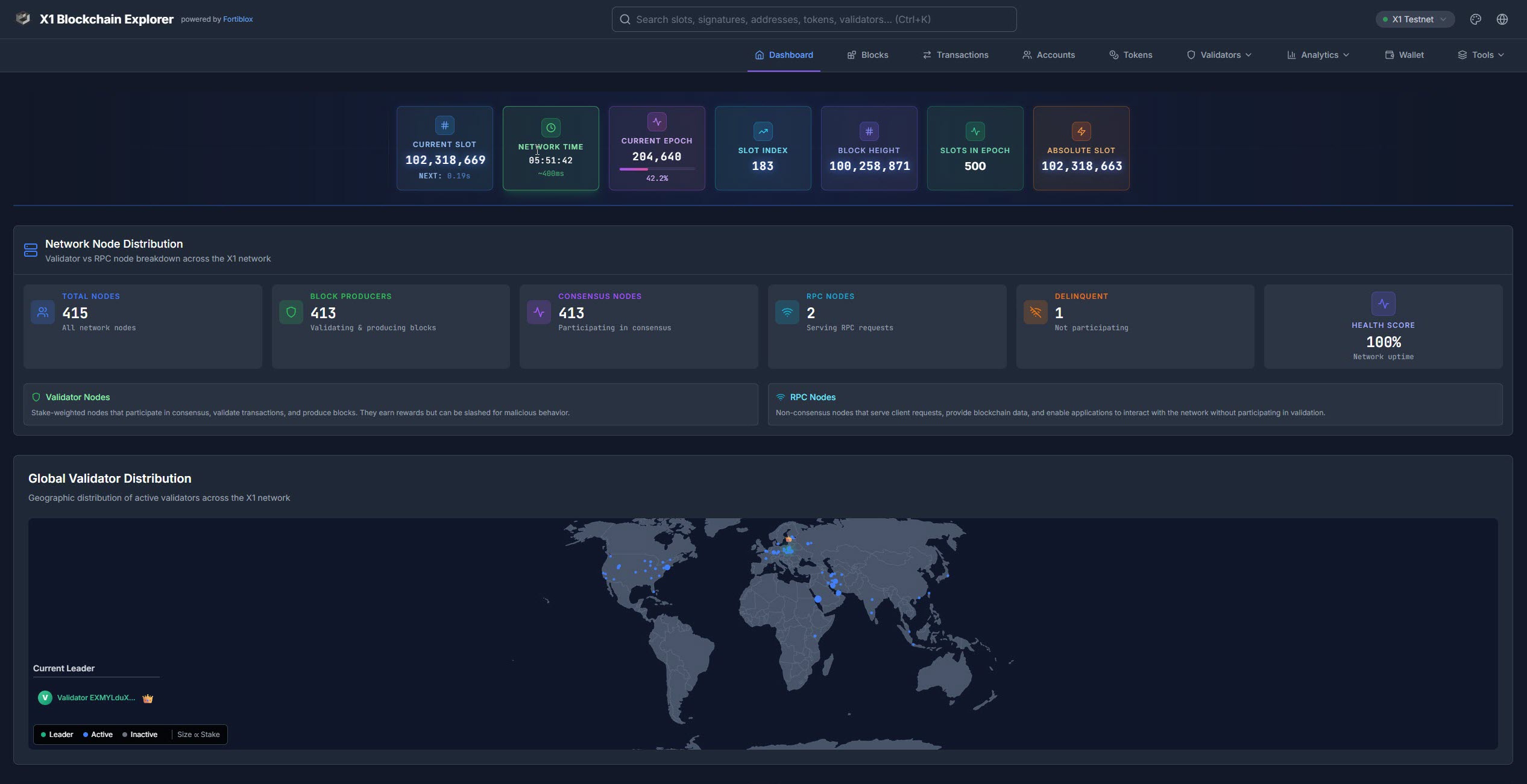 X1 Explorer Interface